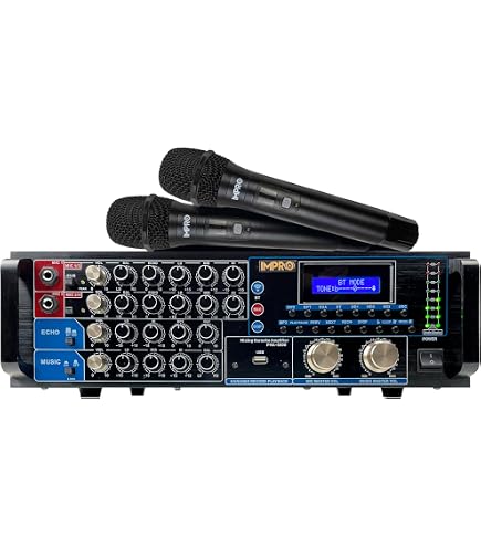 Amazon.com: ImPro PMA-6800 Karaoke Mixing Amplifier, 800W, HDMI